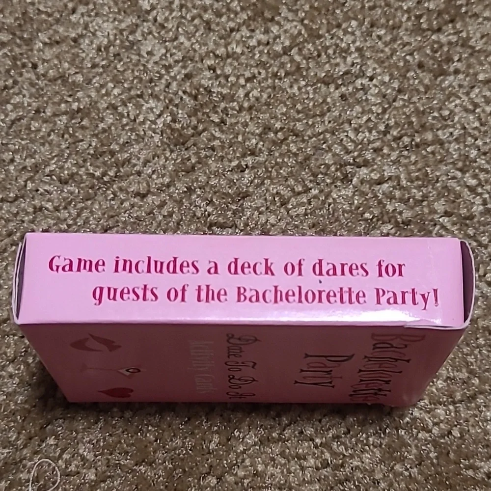 Pink Bachelorette Party Drink Stickers & Confetti Set Plus Activity Cards